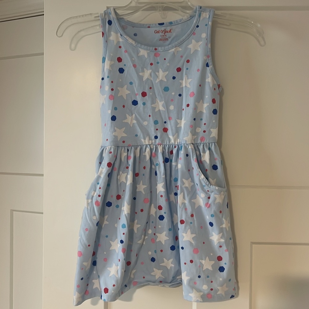 Lot of Cat and Jack dresses. Sizes 6 and 7-8